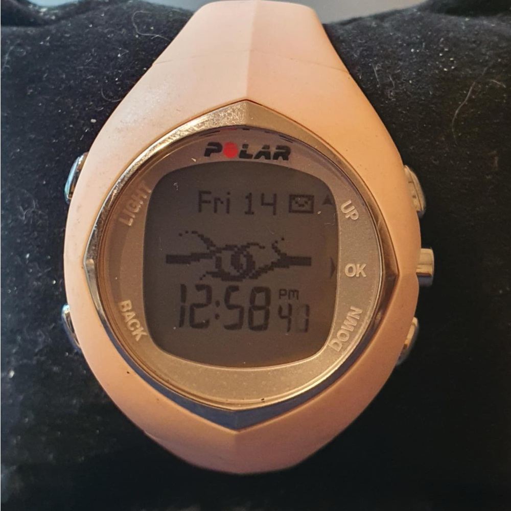 🦋10/$20🦋 Polar F6 Pink Digital Heart Rate Monitor Women's Watch